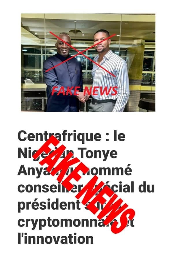 Démenti formel du Ministre Pascal Bida Koyagbélé suite aux désinformations colportées sur la nomination d’un certain Tony Anyanwue à la Présidence de la République